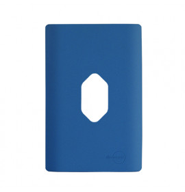 Placa p/ 1 Tomada Vertical 4x2 - Novara Azul Fosco